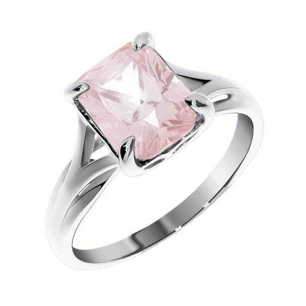 Кольцо из серебра с кварцем