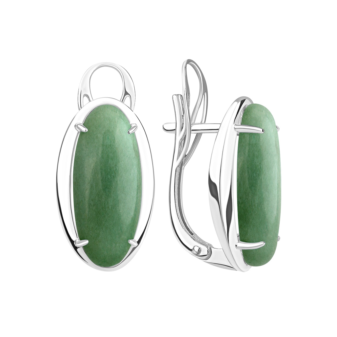 Серьги из серебра с авантюрин натур.ами (Арт. 2340361974-1).jpg