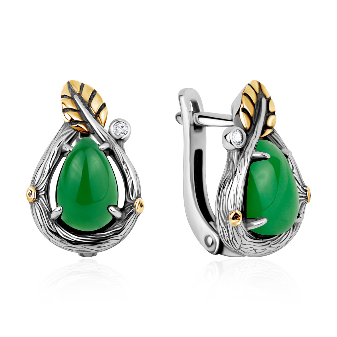 Серьги из серебра с агатами и фианитами (Арт. 2317396368л-60).jpg