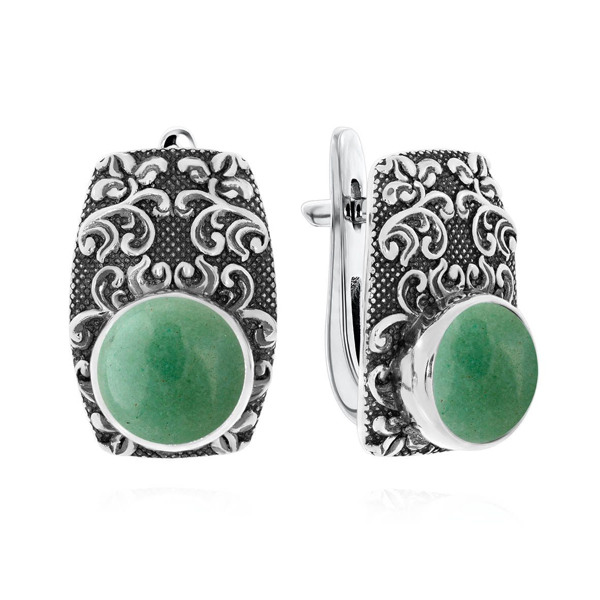 Серьги из серебра с авантюрин натур.ами (Арт. 2310361366-1-60).jpg