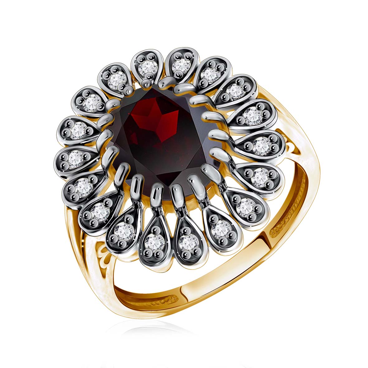 Кольцо из серебра с гранатом и фианитами (Арт. 1321820251).jpg Кольцо из серебра с гранатом и фианитами (Арт. 1321820251).jpg