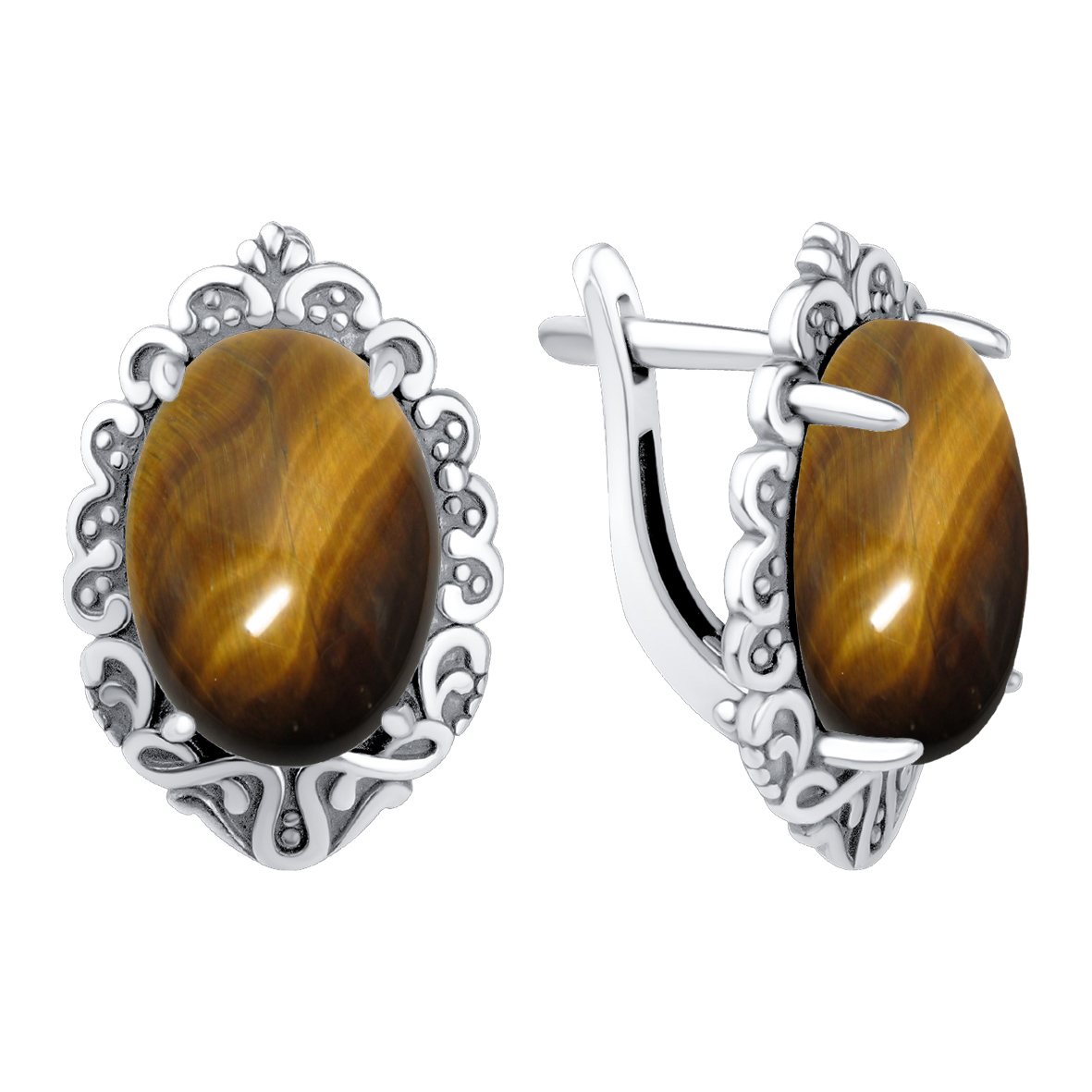 Серьги из серебра с тигровым глазом (Арт. 2310325786).jpg