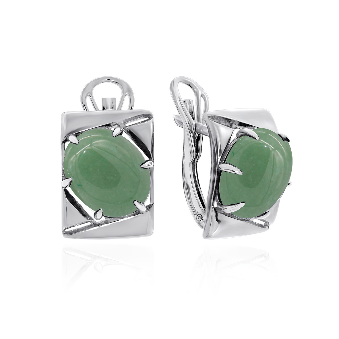 Серьги из серебра с нефритами (Арт. 2340351395).jpg