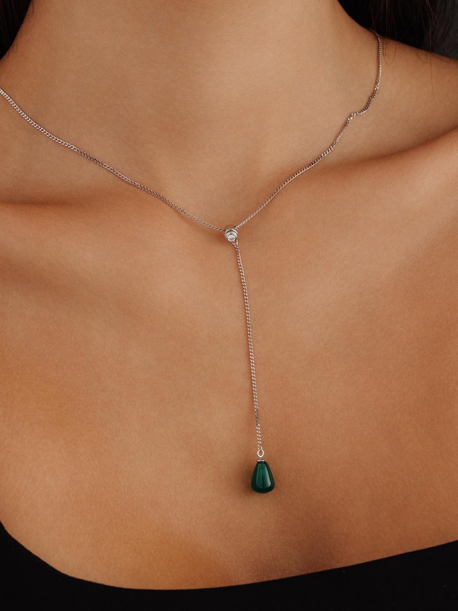 Колье из серебра с агатом (Арт. 8340393233-45-60)-3.jpg