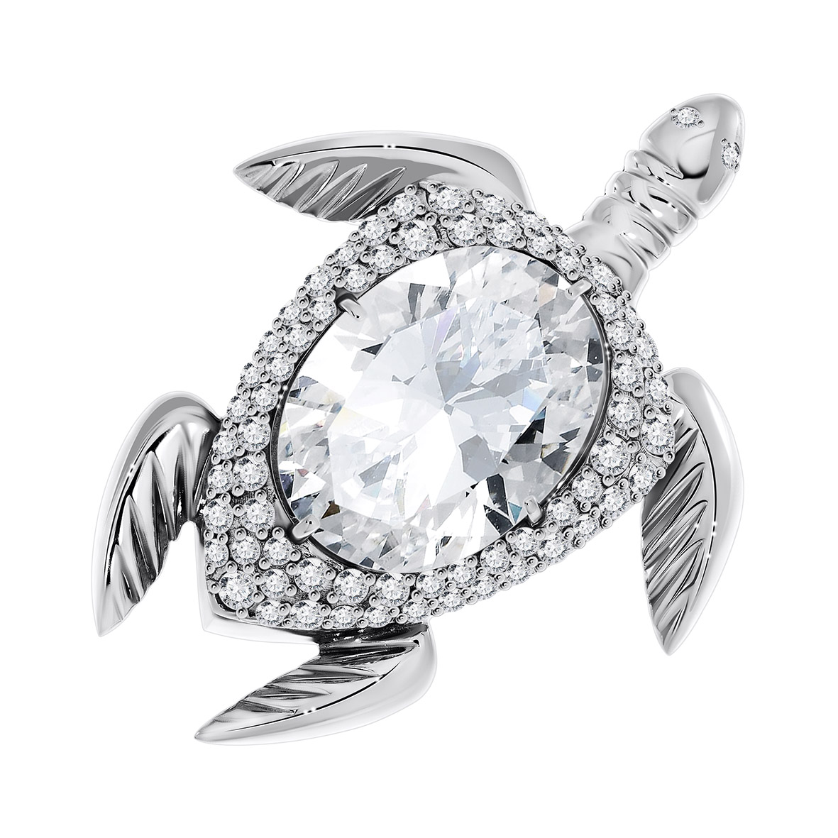 Брошь из серебра с фианитами (Арт. 6R023728).jpg