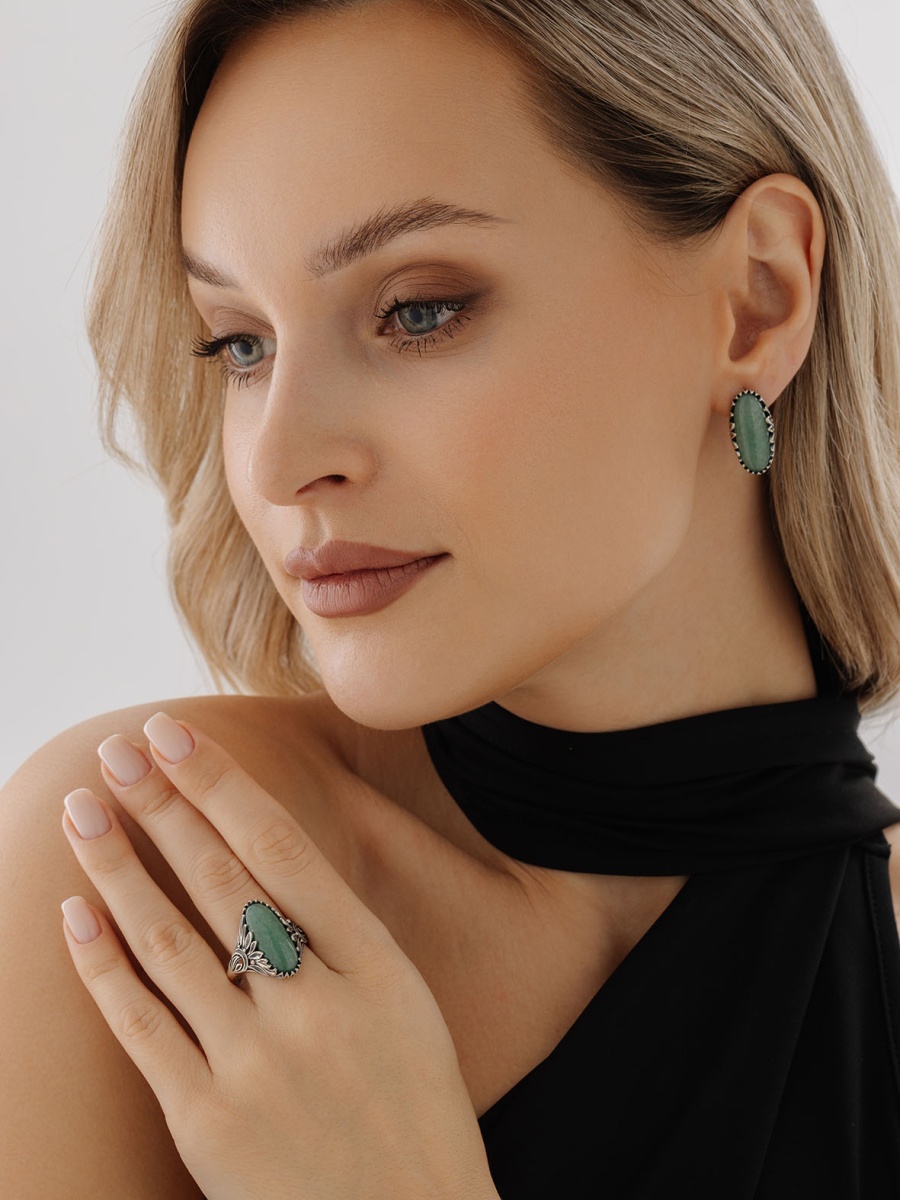 Кольцо из серебра с натуральным авантюрином (Арт. 1310365726-1)-3.jpg