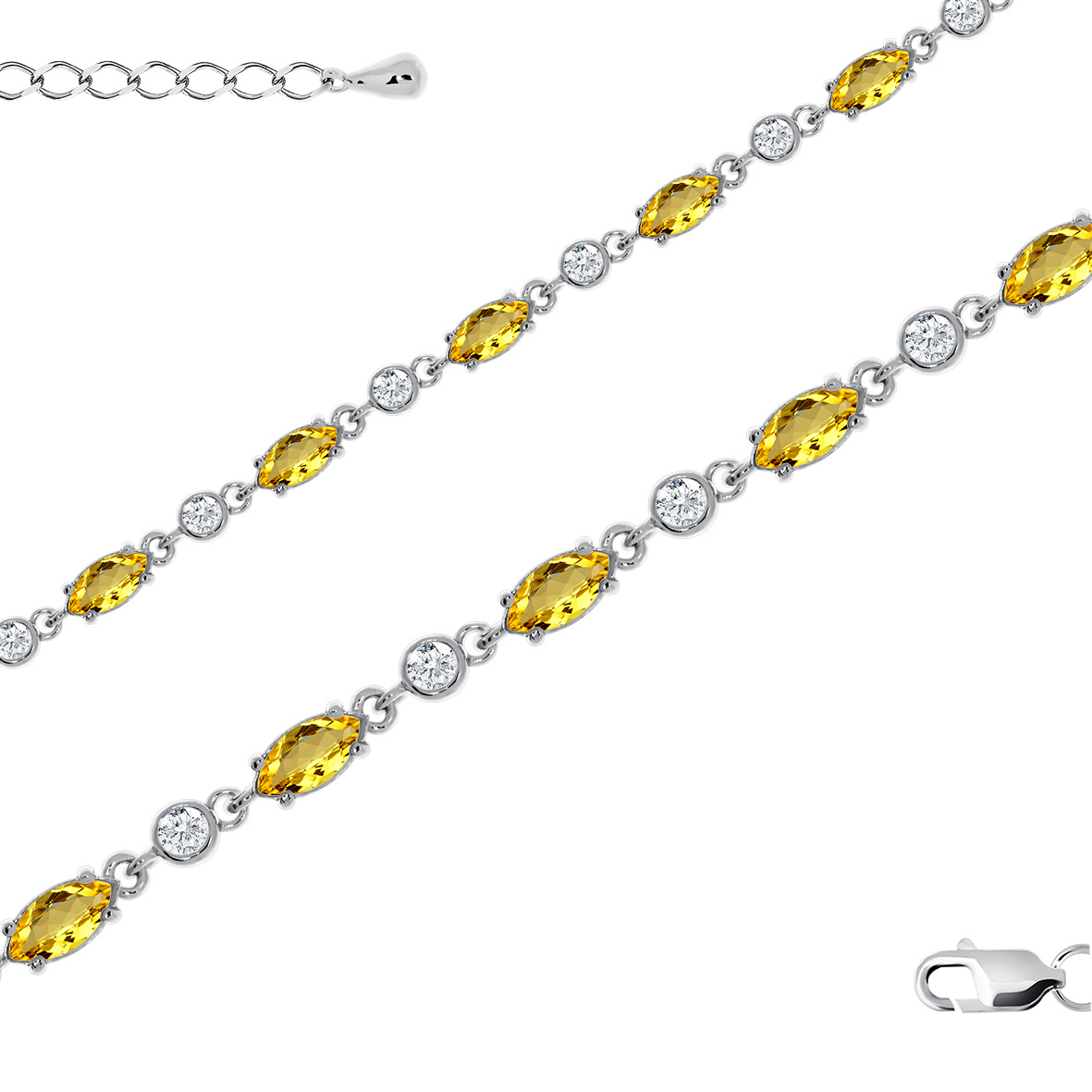 Браслет из серебра с цитринами и фианитами (арт. 4340852510л-19).jpg Браслет из серебра с цитринами и фианитами (арт. 4340852510л-19).jpg