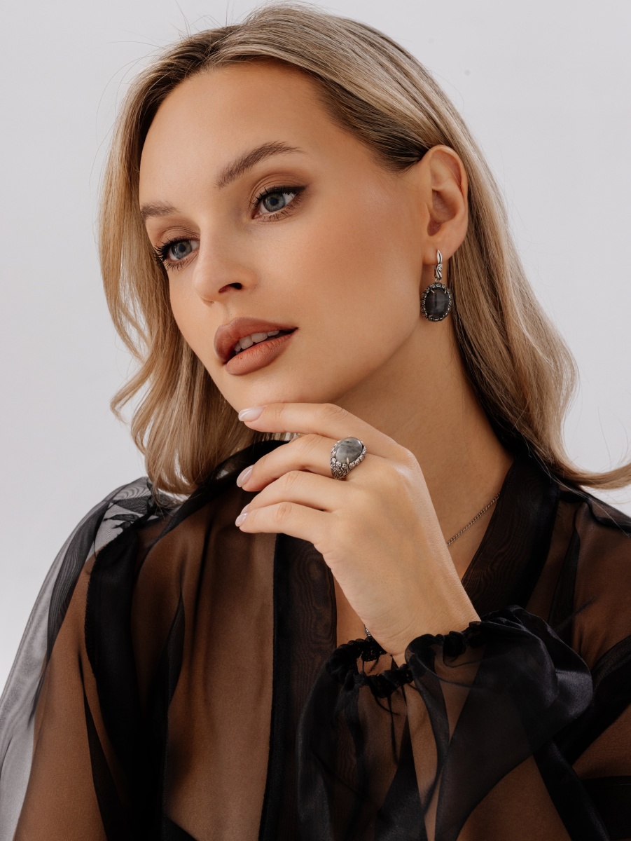 Серьги из серебра с лабрадоритами (Арт. 2310Л05173)-1.jpg