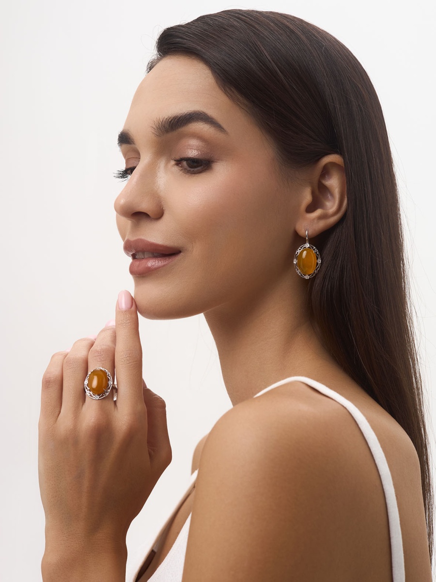 Серьги из серебра с агатами (Арт. 2340395064-50)-4.jpg