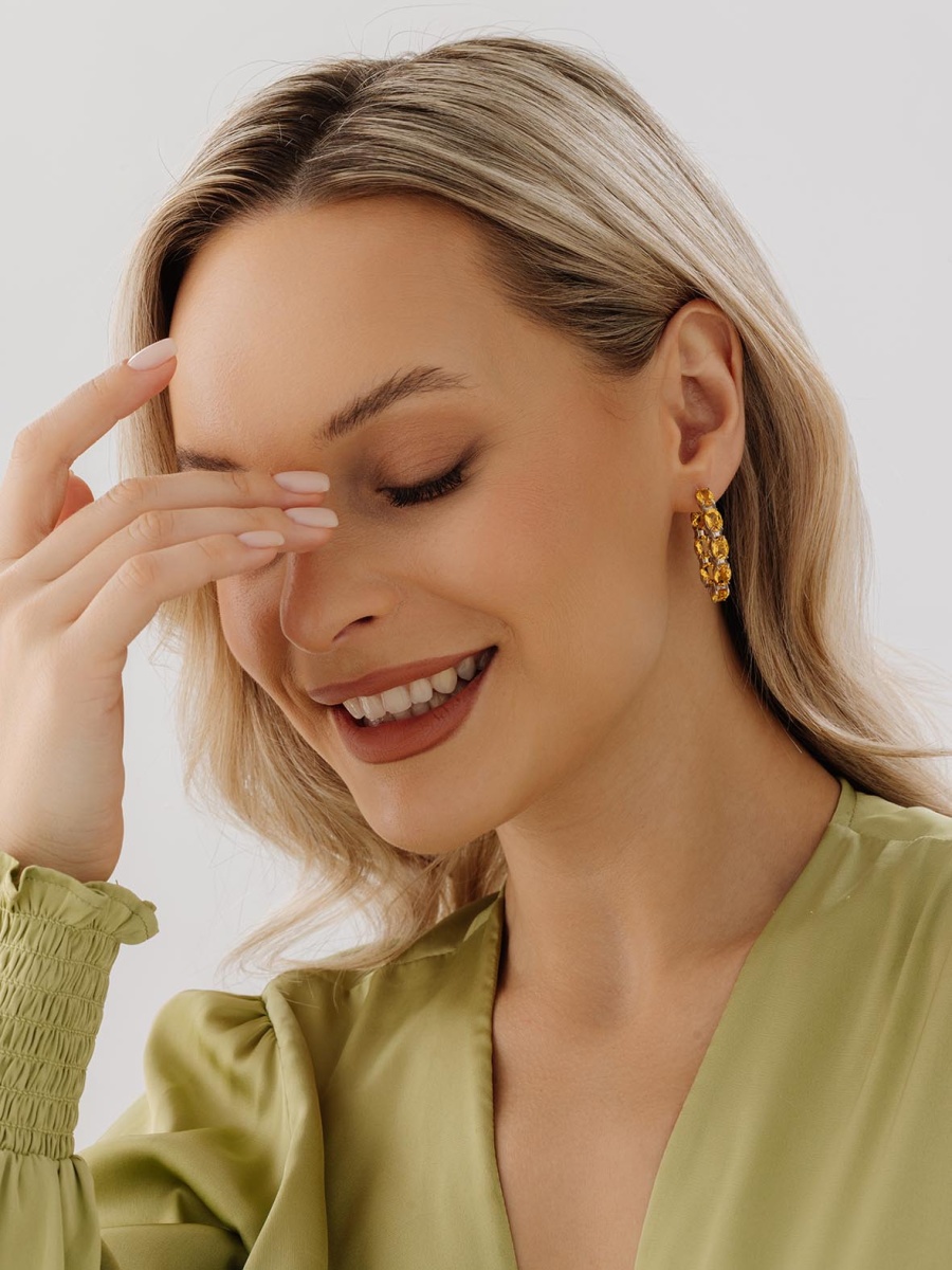 Серьги из серебра с цитринами (Арт. 2340111183)-2.jpg