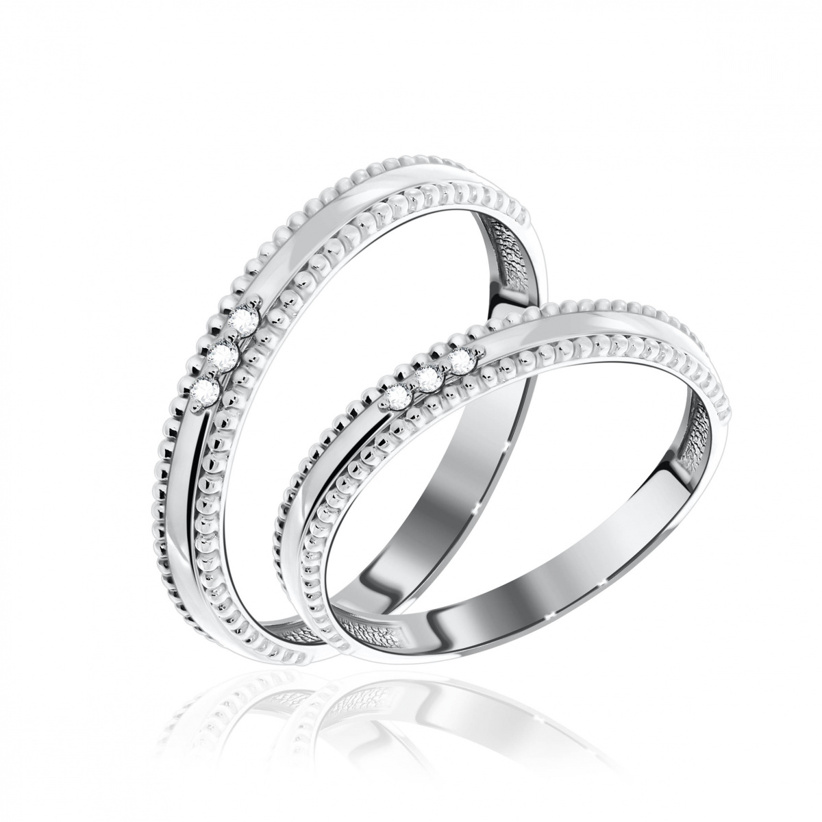 Обручальные кольца из серебра Обручальные кольца из серебра