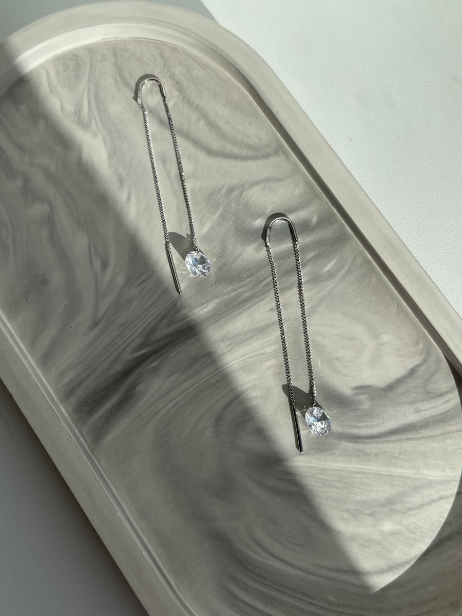 Серьги из серебра с фианитами (Арт. 2340200760-1)-4.JPG