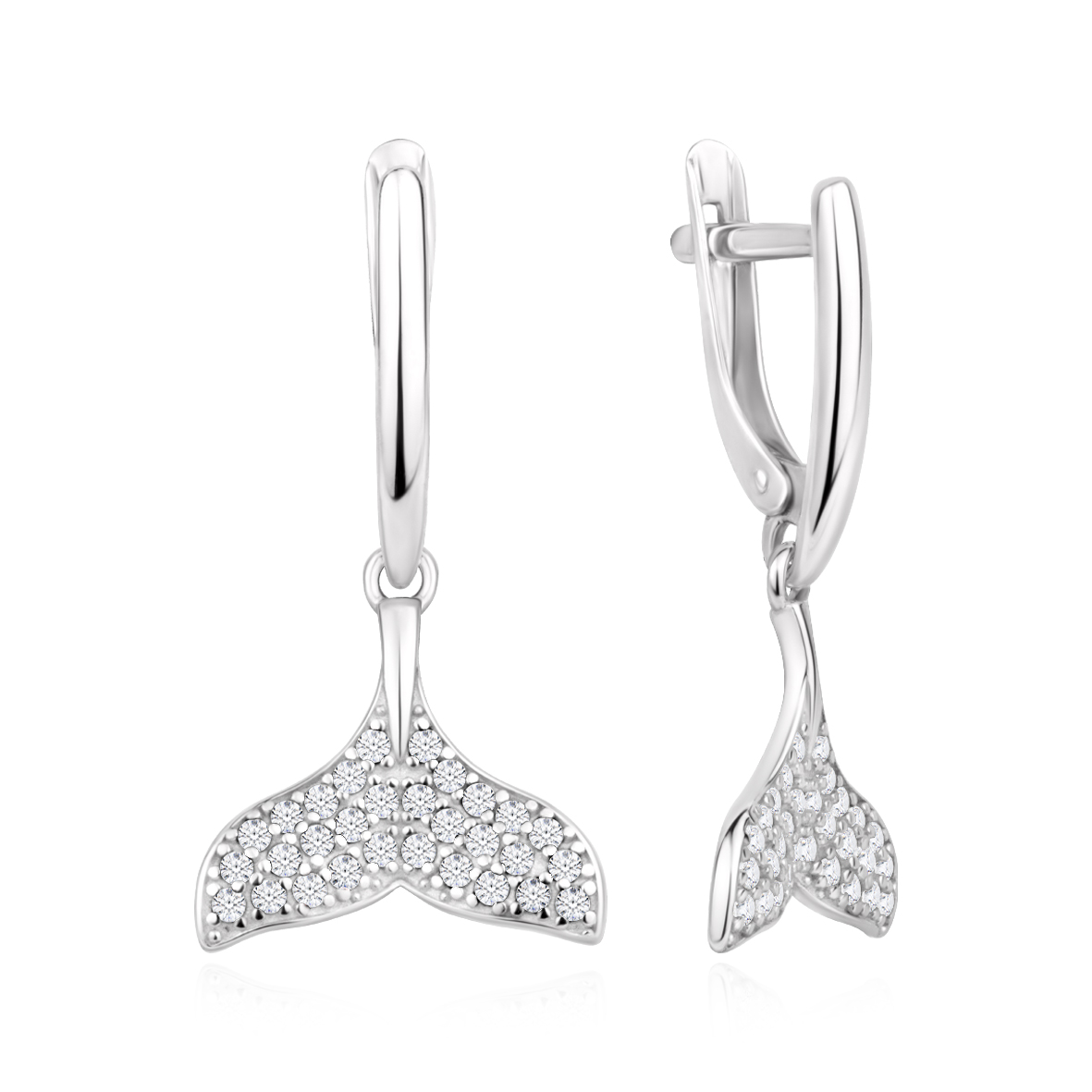 Серьги из серебра с фианитами (Арт. 2340206701л).jpg