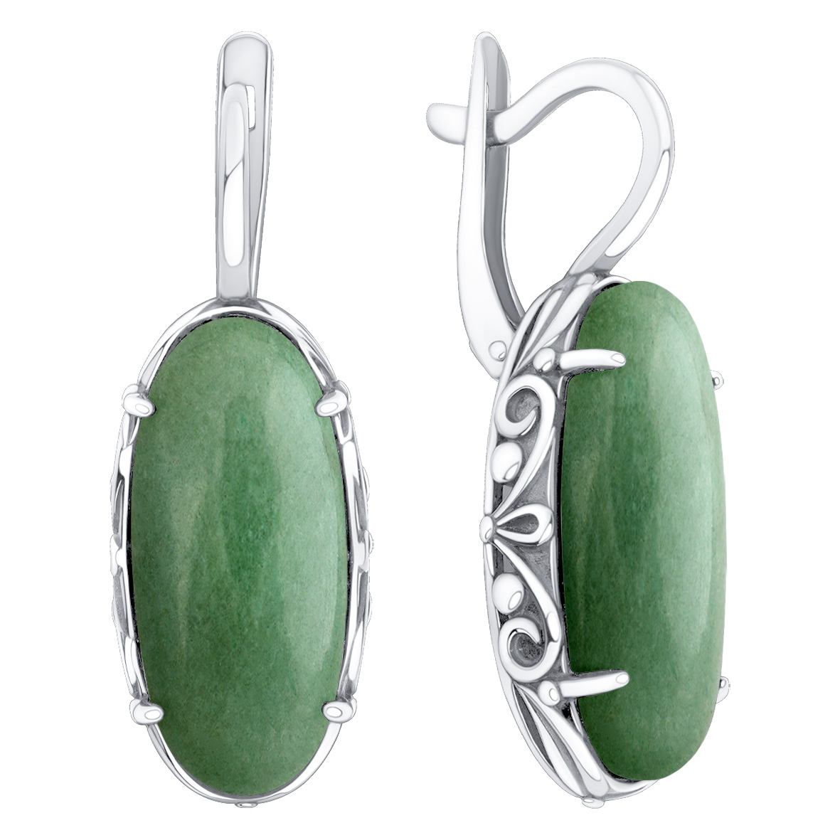 Серьги из серебра с авантюрин натур.ами (Арт. 2340365775-1-60).jpg