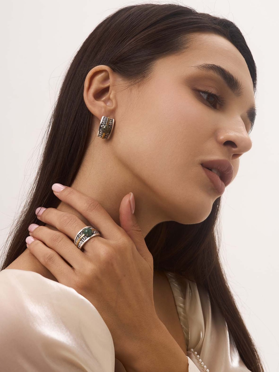 Серьги из серебра с авантюрин натур.ами (Арт. 2317361754-1-60)-комплект 2.jpg