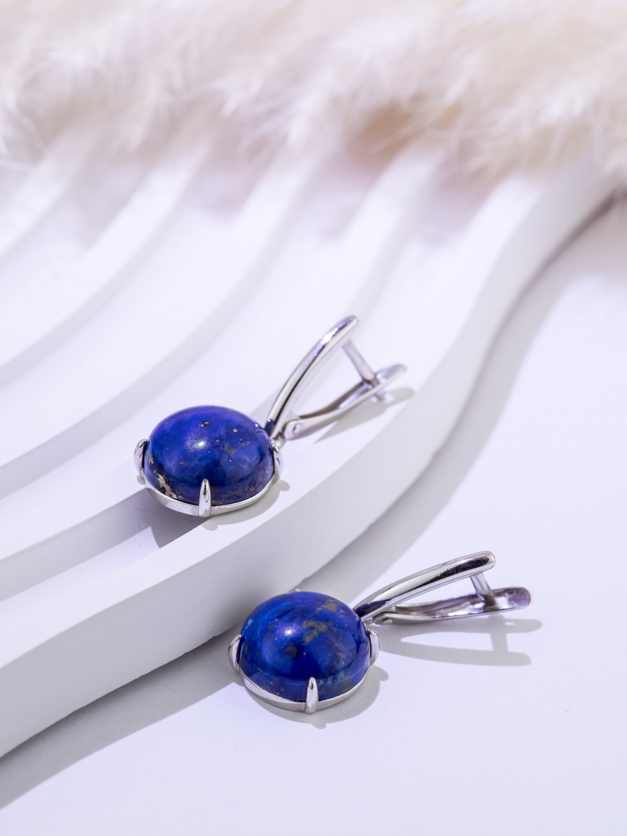 Серьги из серебра с лазуритами (Арт. 2340472311)-2.jpg