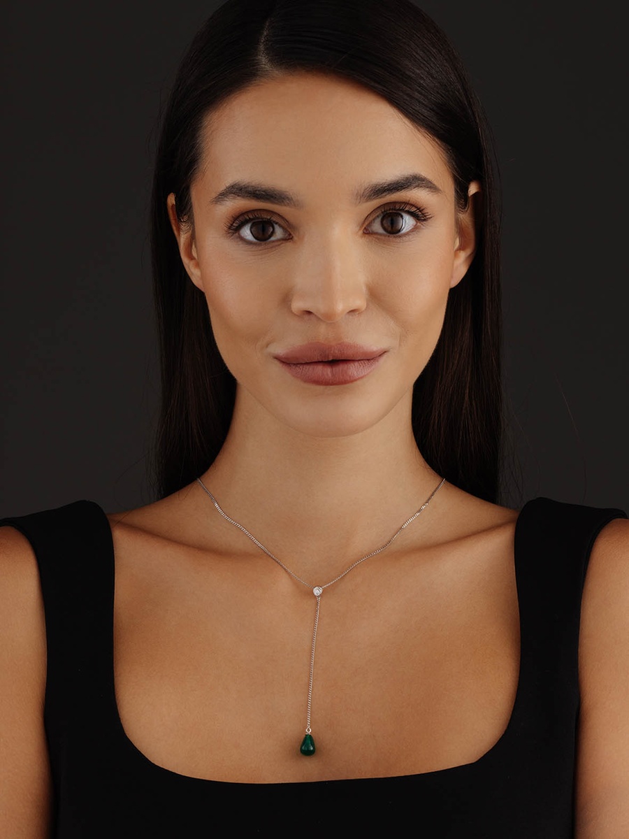 Колье из серебра с агатом (Арт. 8340393233-45-60)-5.jpg