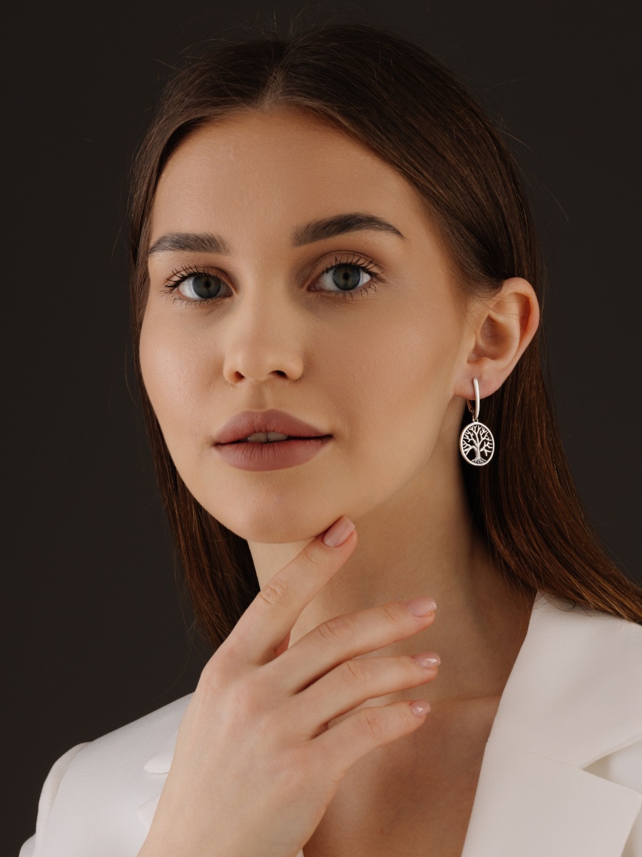 Серьги из серебра без вставок (Арт. 2310404334)-4.jpg Серьги из серебра без вставок (Арт. 2310404334)-4.jpg