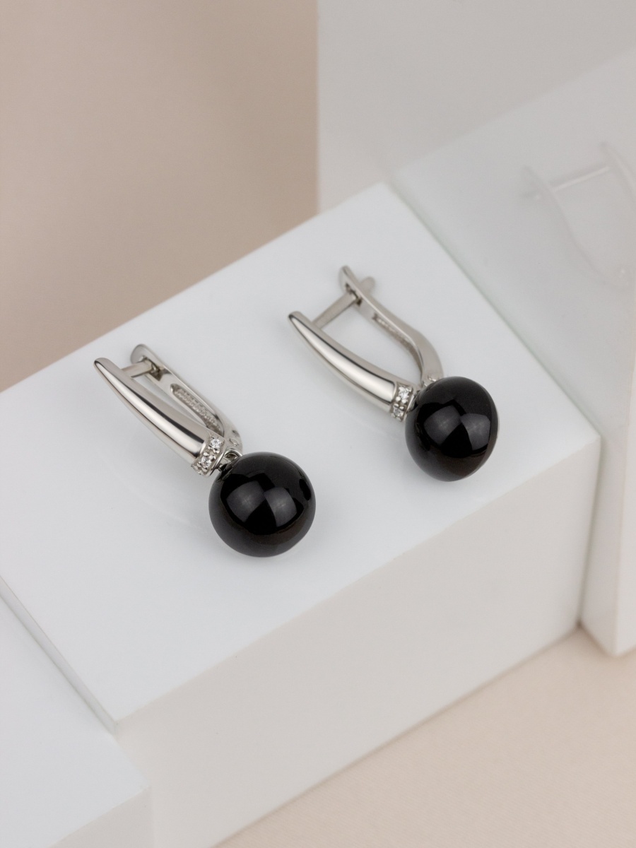 Серьги из серебра с агатами и фианитами (Арт. 2340391965л-20)-3.jpg