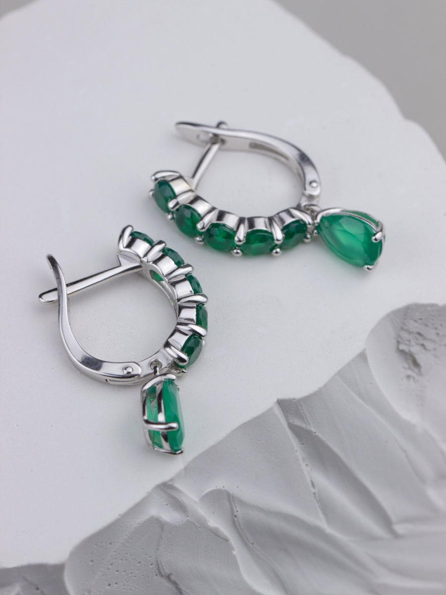 Серьги из серебра с агатами (Арт. 2340391314-60)-3.jpg