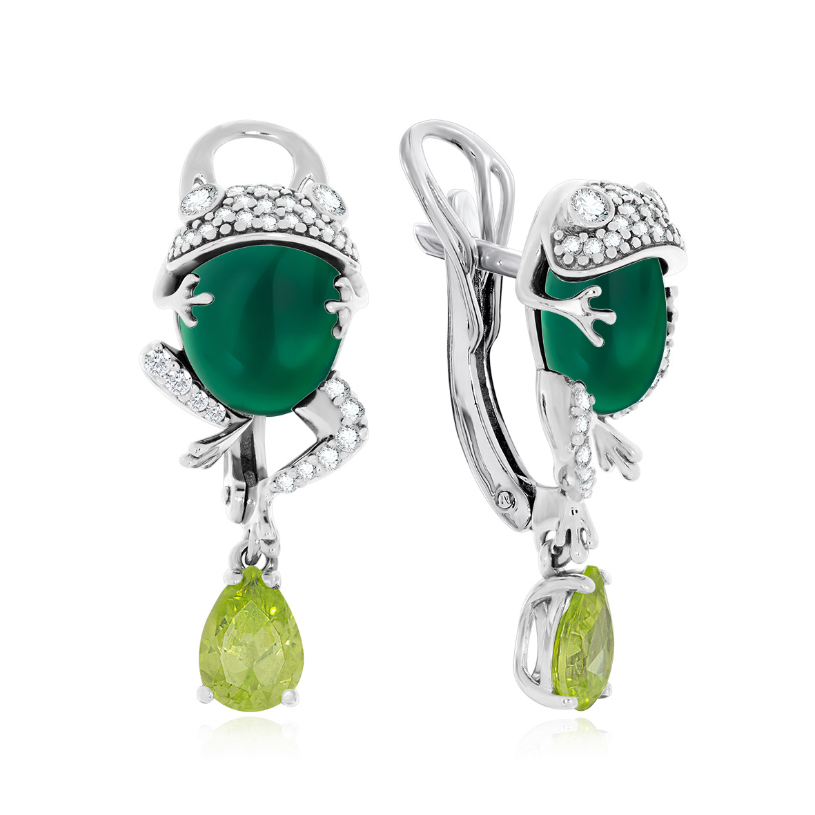 Серьги из серебра с агатами, ситаллами и фианитами (Арт. 2340392662л-60).jpg