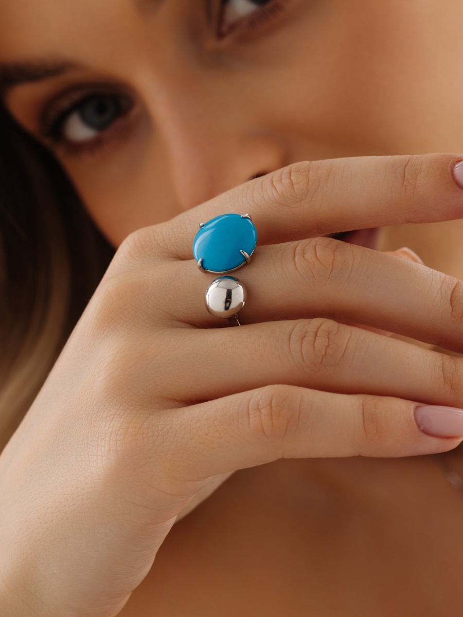 Кольцо из серебра с бирюзой (Арт. 1340Б26365)-2.jpg