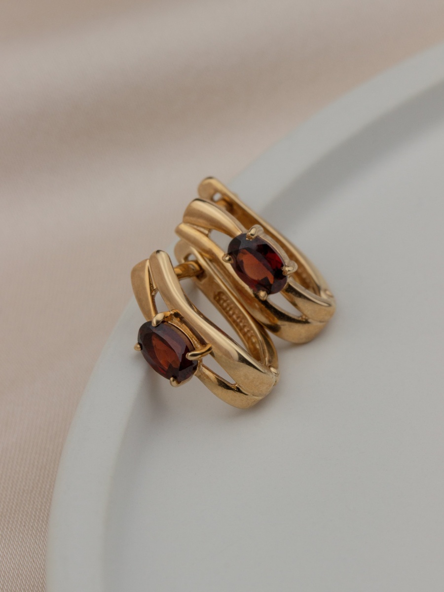 Серьги из серебра с гранатами (Арт. 2320155500)-2.jpg