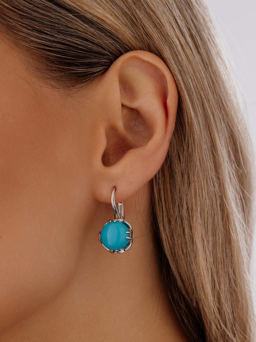Серьги из серебра с бирюзой (Арт. 2340311930)-4.jpg