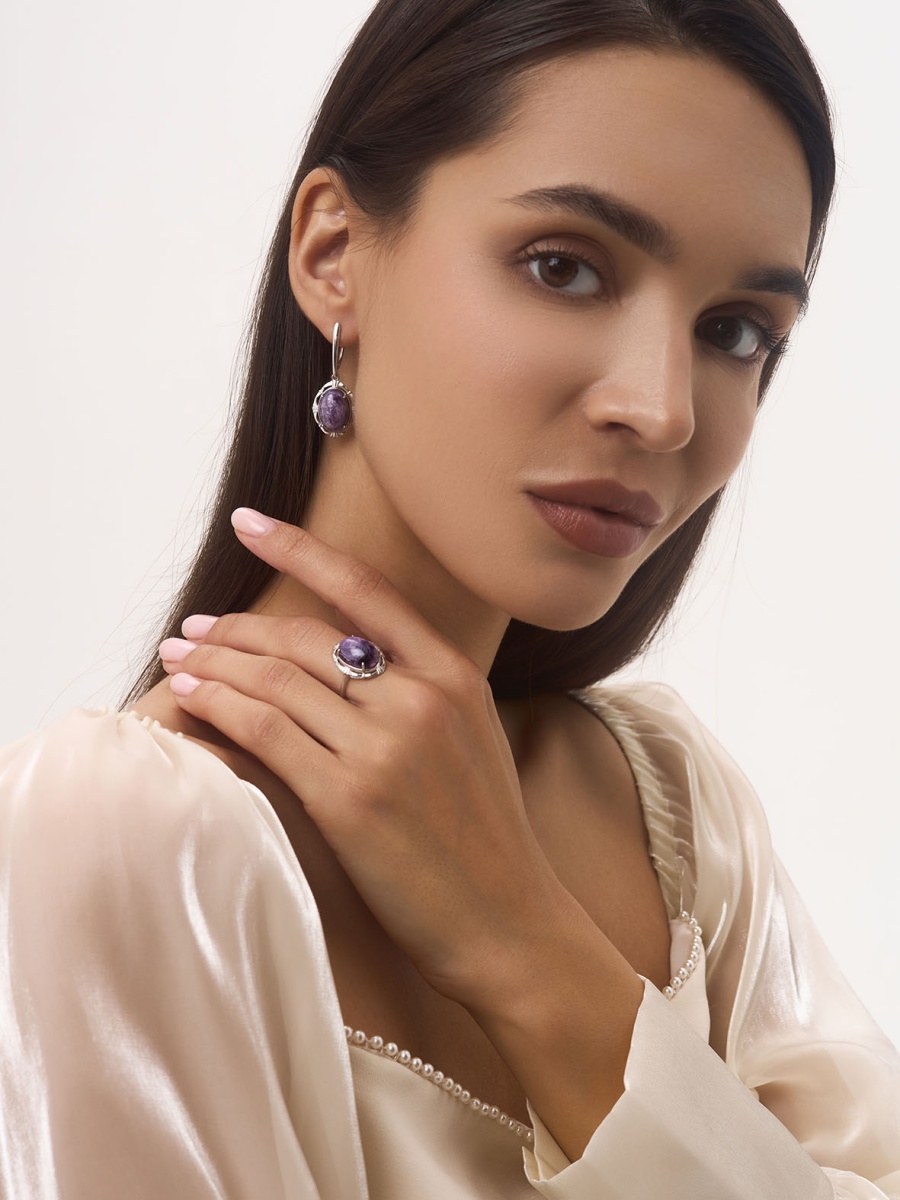 Серьги из серебра с чароитами (Арт. 2340465702)-комплект.jpg