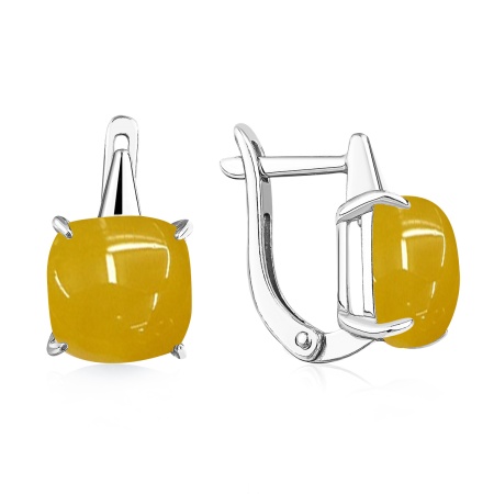 Серьги из серебра с агатами 2340395041-50 от KRASNOE, металл Серебро, вставка Агат