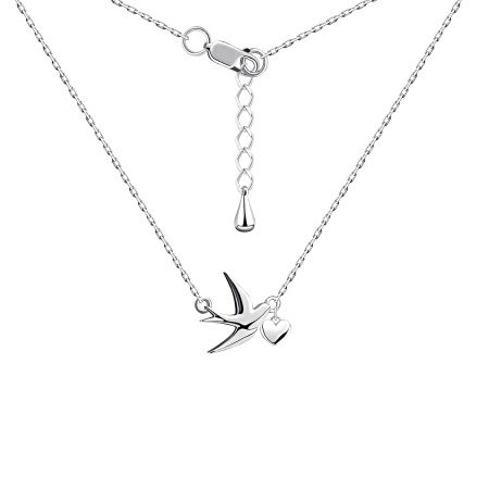 Колье из серебра без вставок