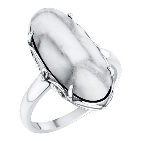 Купить кольцо из серебра с кахолонгом в интернет-магазине KRASNOE