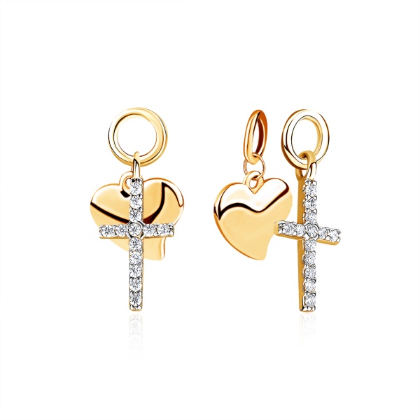 Купить подвеска из серебра с фианитами