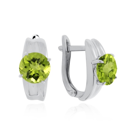 Серьги из серебра с ситаллами