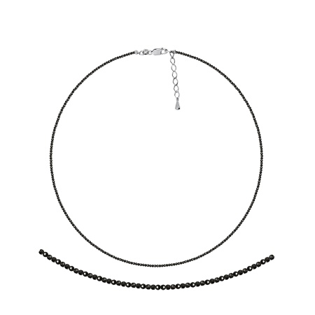 Бусы из серебра со шпинелью 8340216067-45-1