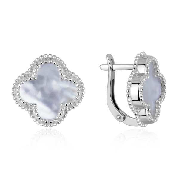 Серьги из серебра с перламутрами