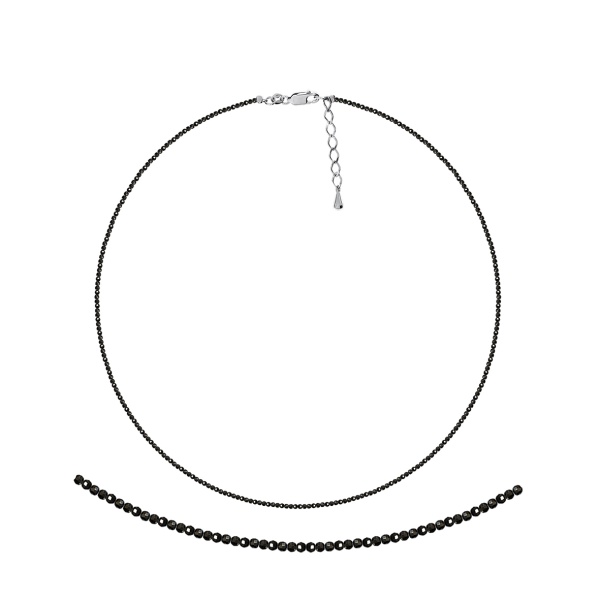 Бусы из серебра со шпинелью 8340216067-45-1