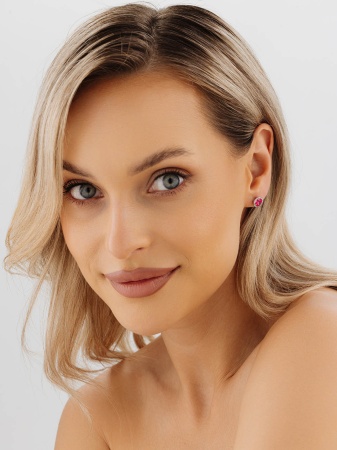 Пусеты из серебра с 