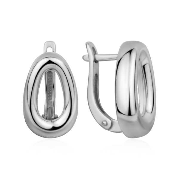 Серьги из серебра без вставок в ювелирном интернет-магазине