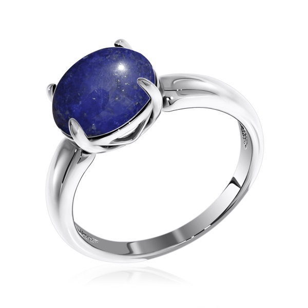 Кольцо из серебра с лазуритом со скидкой