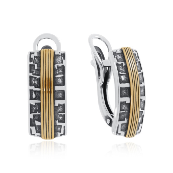 Серьги из серебра без вставок