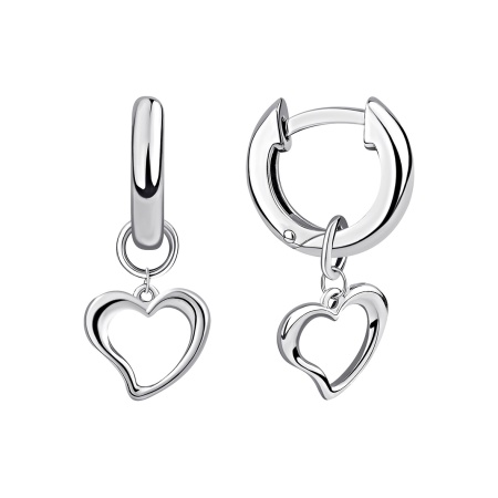 Серьги из серебра без вставок