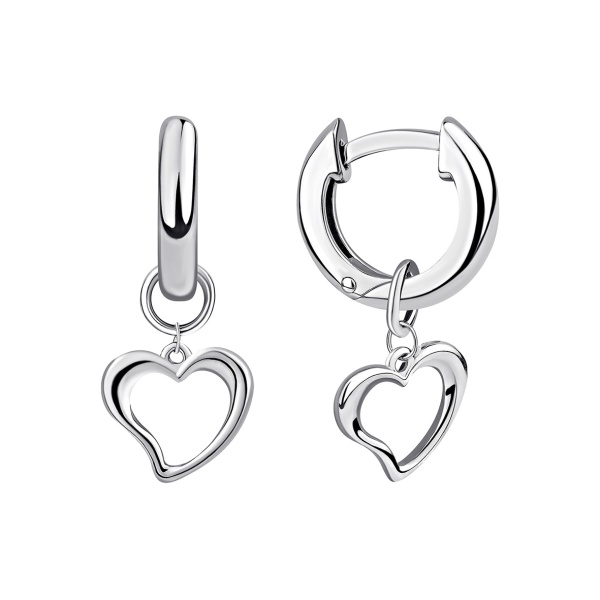 Серьги из серебра без вставок