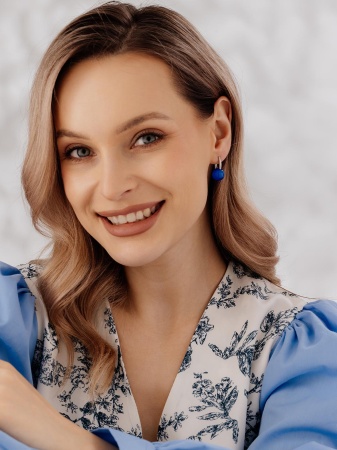 Серьги из серебра с кошачий глазами