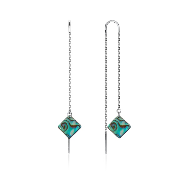 Серьги из серебра с перламутрами