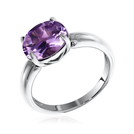Купить кольцо из серебра с аметист в интернет-магазине KRASNOE