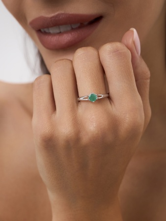 Купить кольцо из серебра с бериллом в интернет-магазине KRASNOE