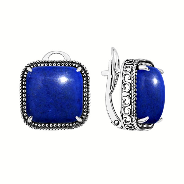 Серьги из серебра с лазуритами
