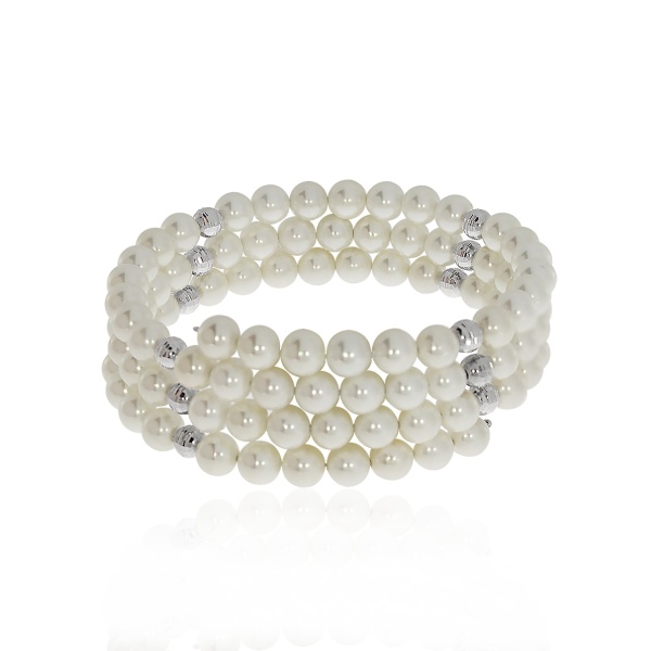 Купить браслет из серебра с жемчугом