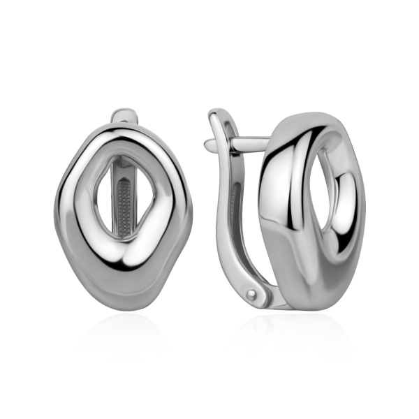 Серьги из серебра без вставок